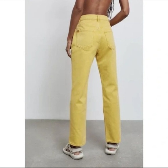 Urban Outfitters BDG Cowboy Jeans Color Pants Mustard Yellow 26 - Picture 2 of 8